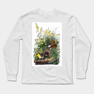 Meadow Lark from Birds of America (1827) Long Sleeve T-Shirt